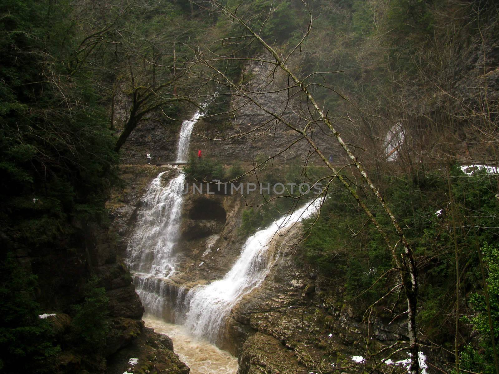 Europe, cascade, trip, tour natural monument, sightseeing object flora