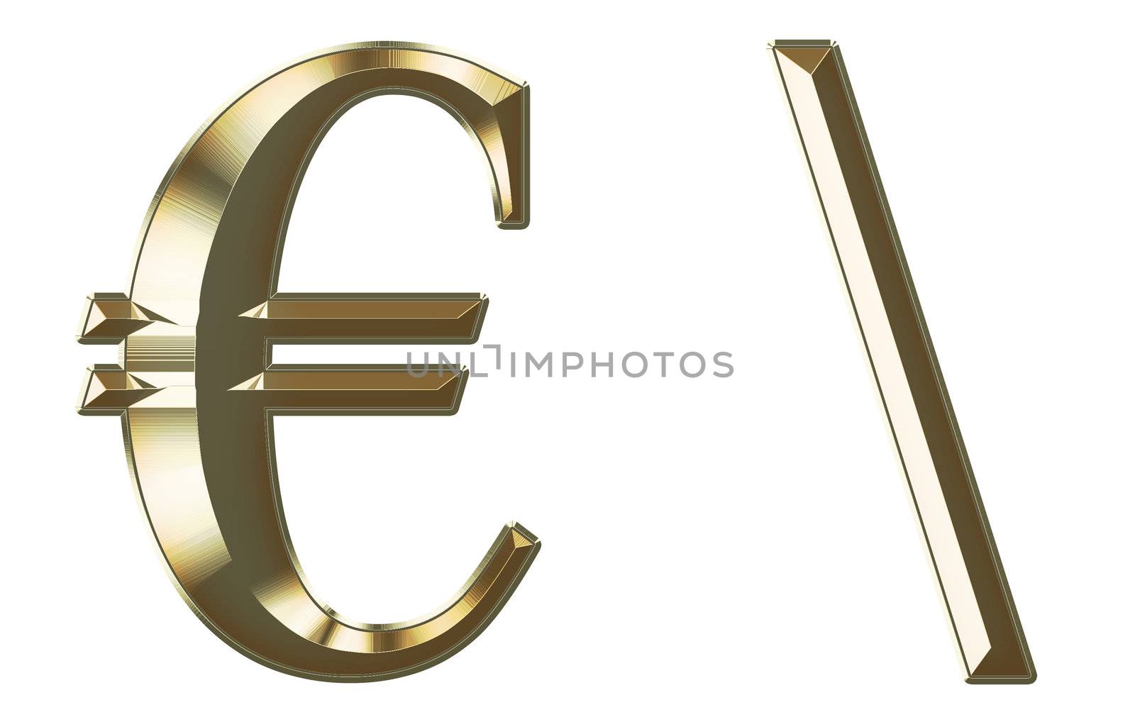 Exclusive collection font from brushed gold on white background