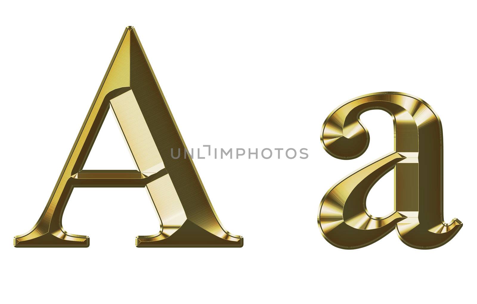 Exclusive collection font from brushed gold on white background