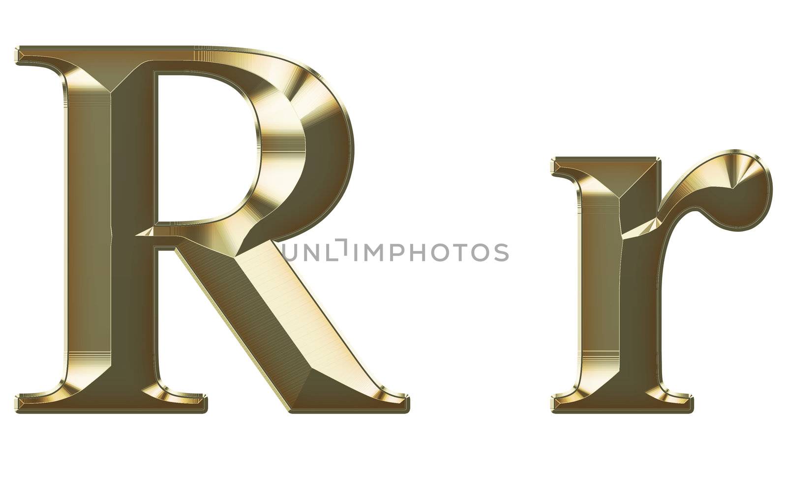 Exclusive collection font from brushed gold on white background by mozzyb