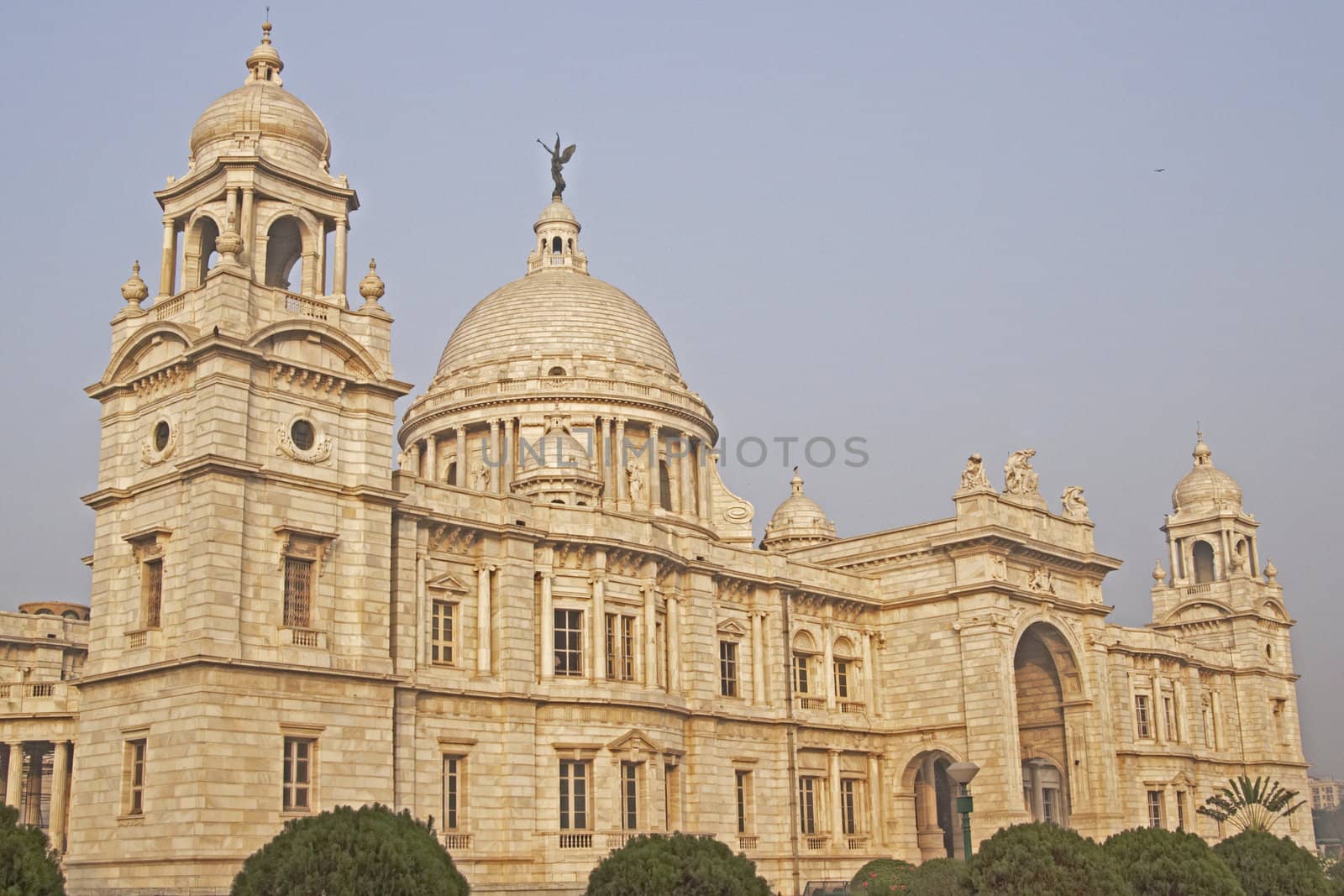 Victoria Memorial in Kolkata, India. Built as a monument to Queen Victoria of Great Britain, now a museum.