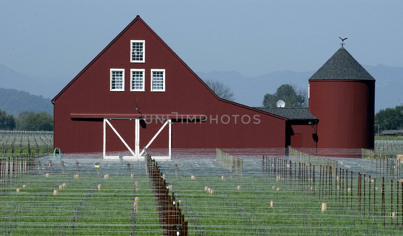 barn in napa Valley wine country