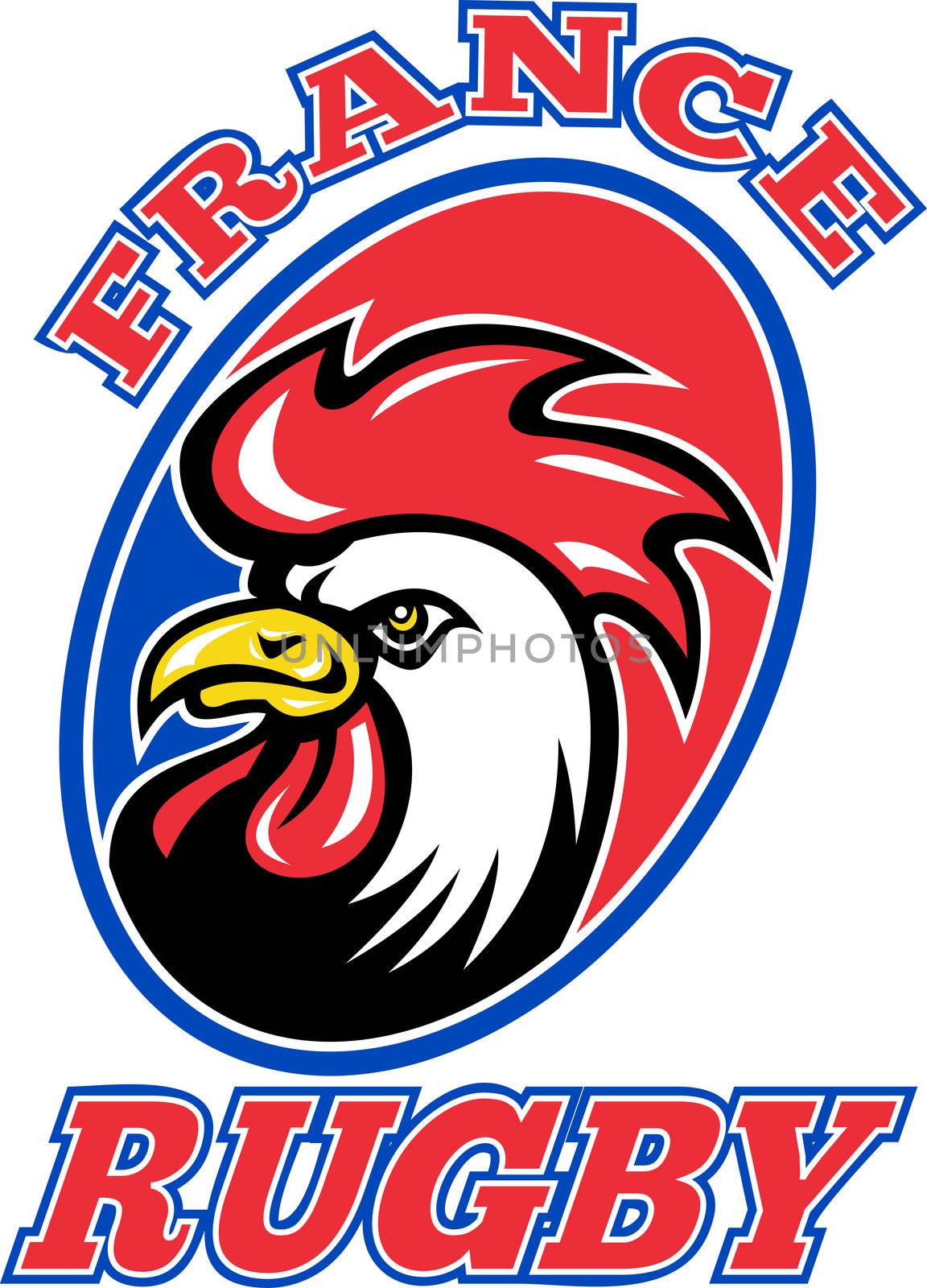 France Rugby Rooster cockerel by patrimonio