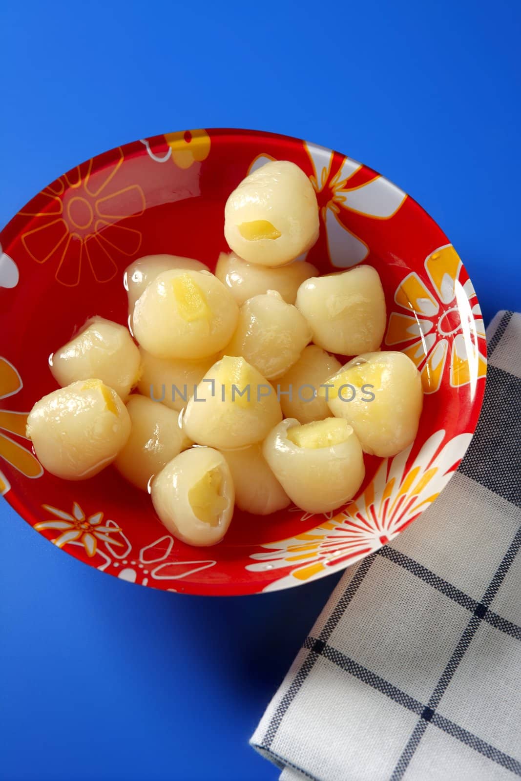 lychee with pineapple inside dessert by lunamarina