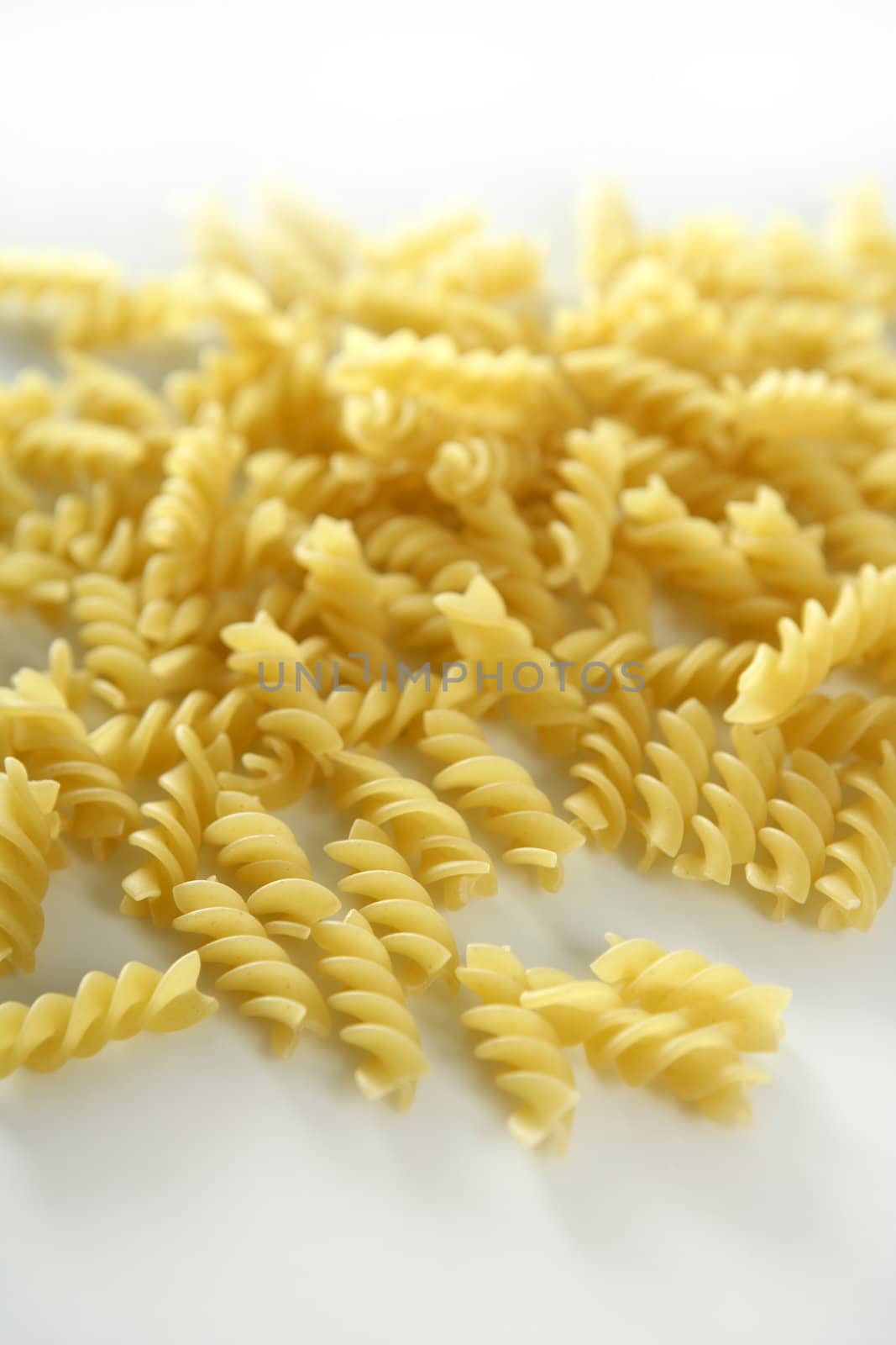 Italian spiral pasta texture by lunamarina