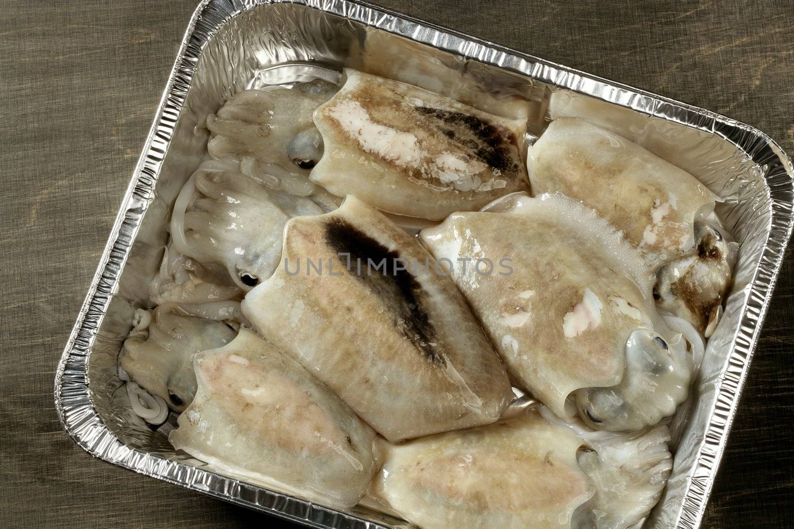 Cuttlefish uncooked, Squid Mediterranean seafood by lunamarina