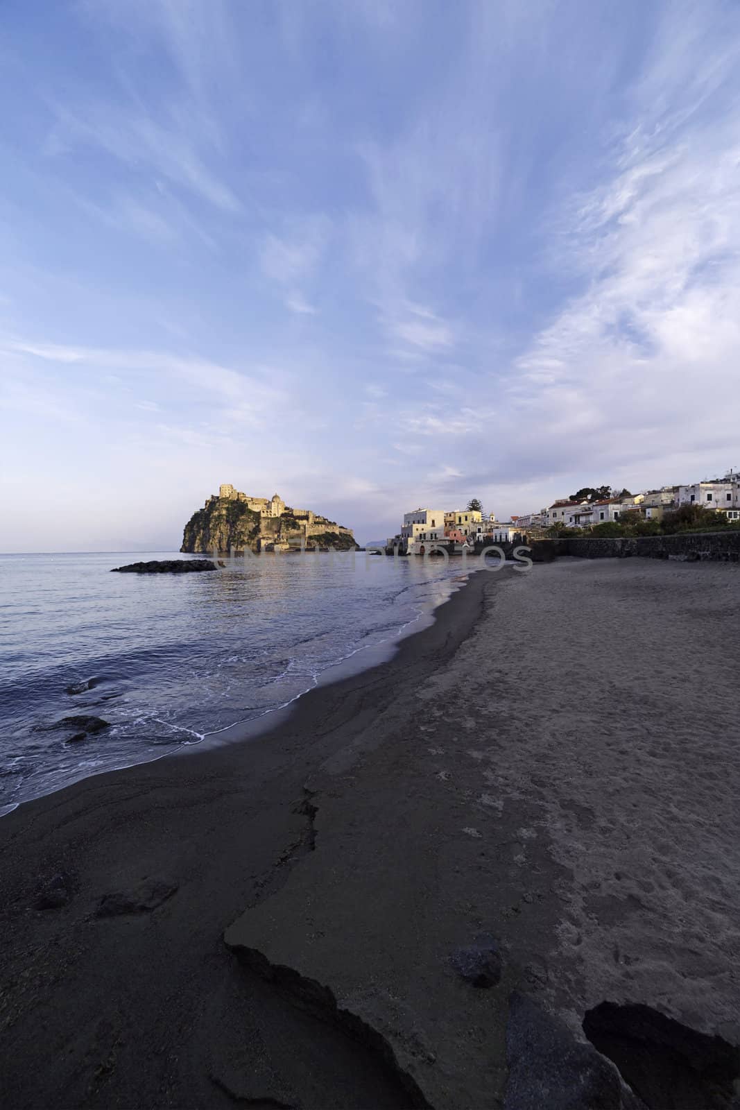 ITALY, Campania, Ischia island, Ischia Ponte, Castel S.Angelo (aragon fortress)