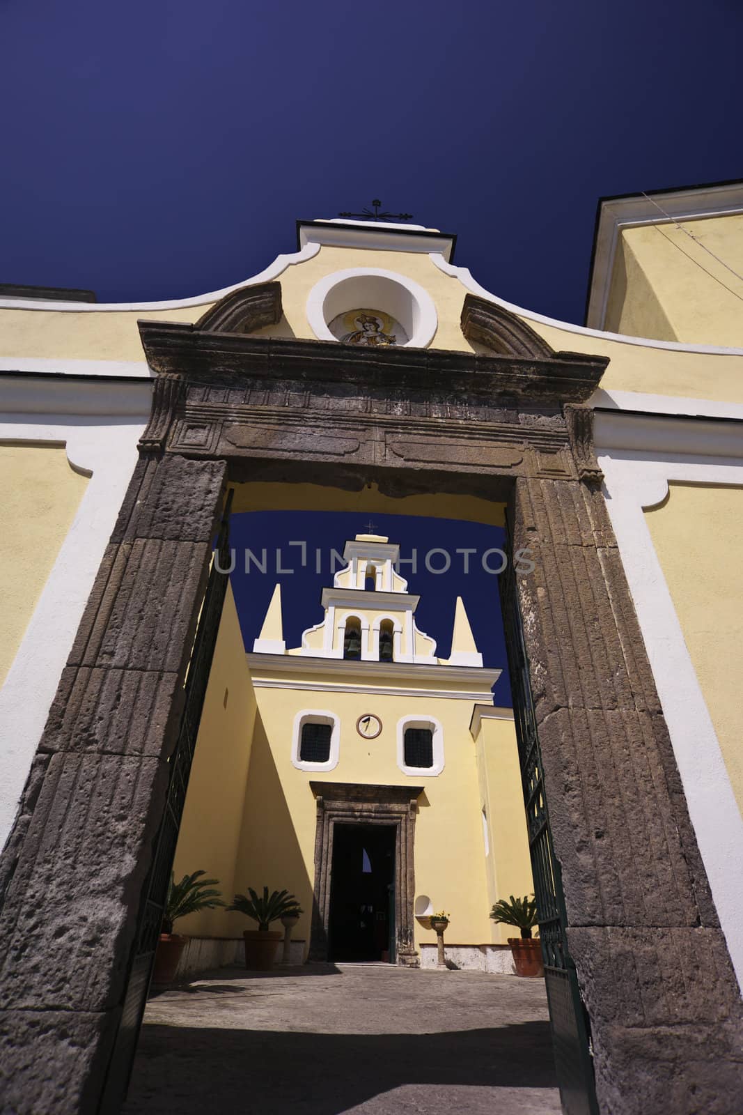 ITALY, Campania, Ischia island, Forio, old church