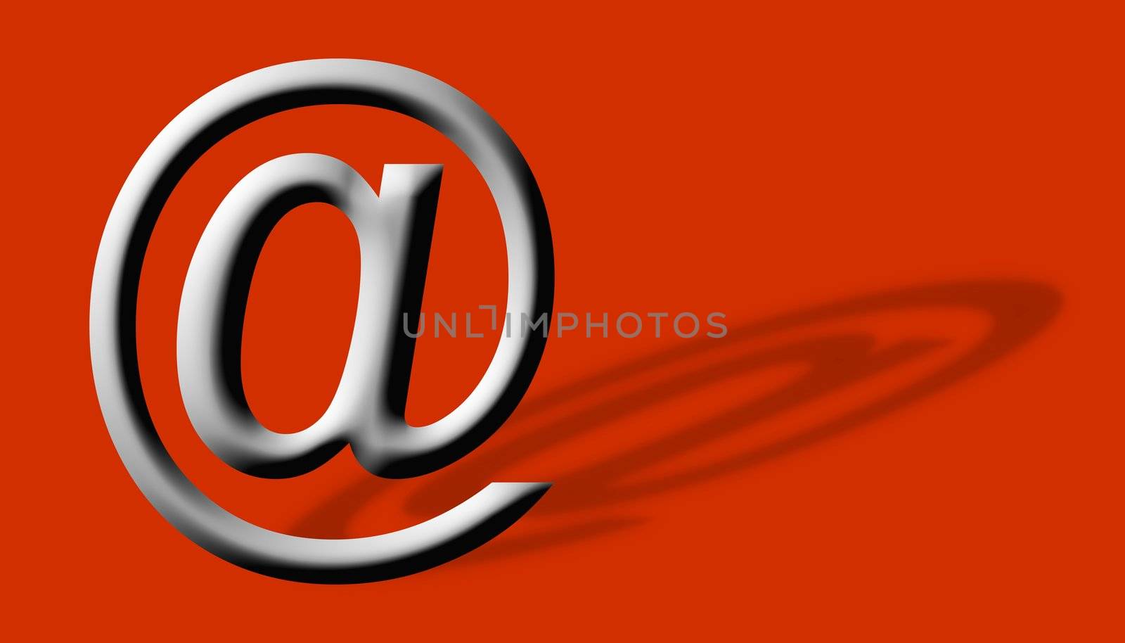 Arobase AT web email symbol illustration, internet sign