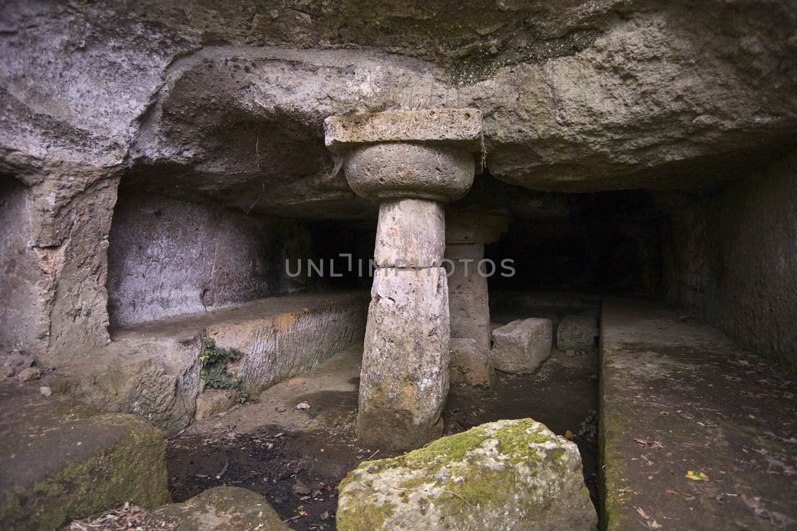 ITALY, Lazio, Cerveteri (Rome), etruscan cemetery