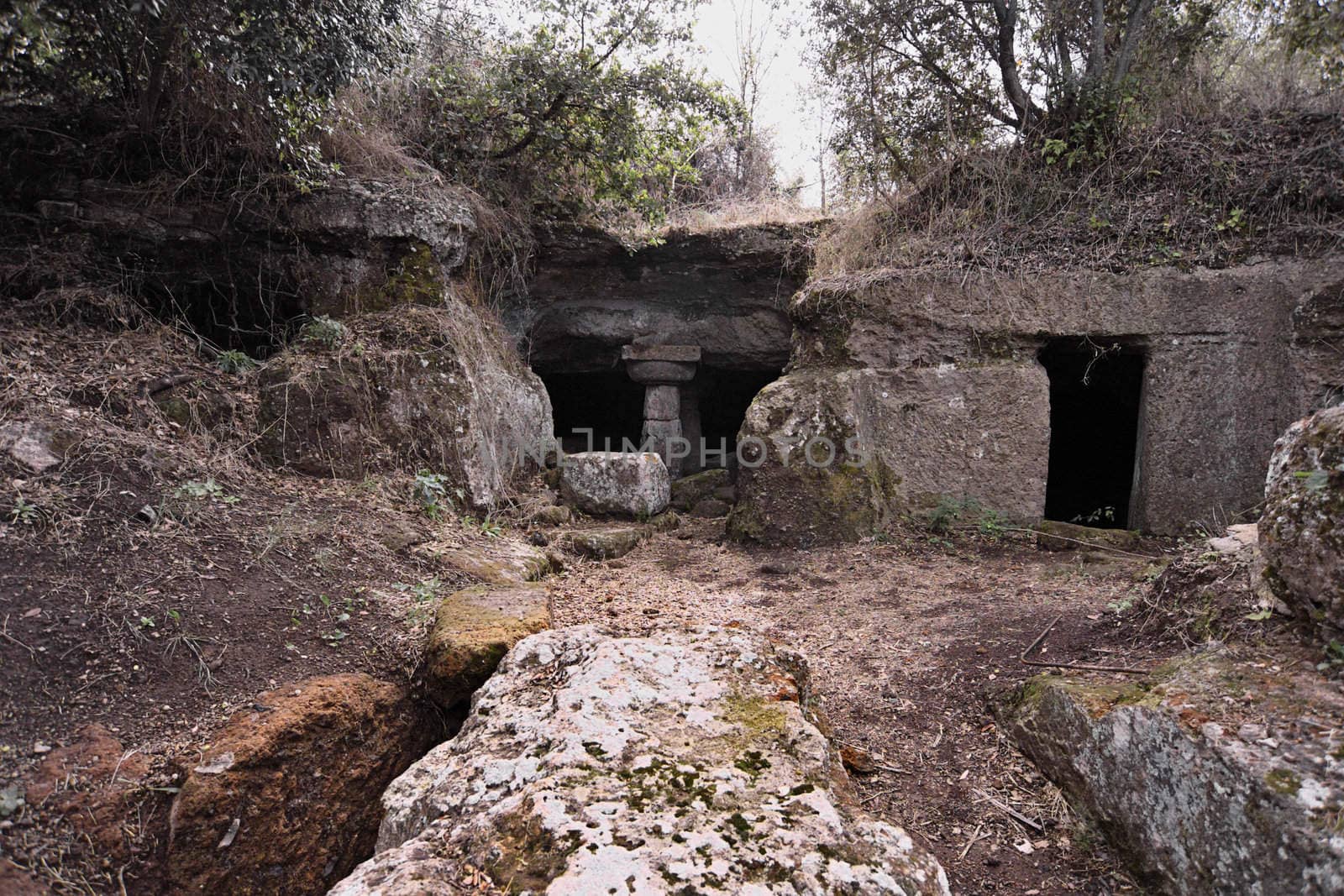 ITALY, Lazio, Cerveteri (Rome), etruscan cemetery