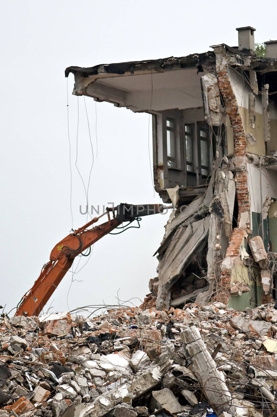 Destroyed building, debris. Series by DK1vision