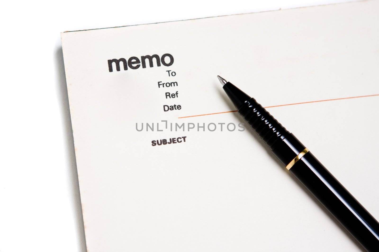 Blank memo pad notebook to insert text, copy space