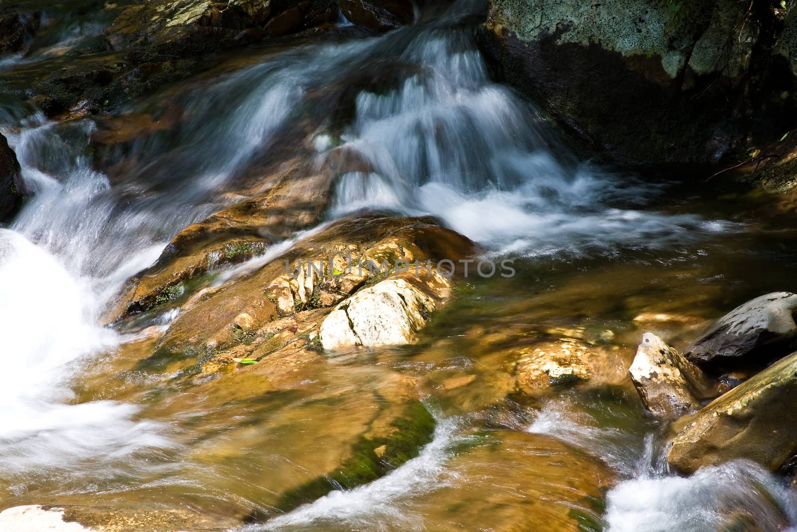 nice scenic view of a waterfall with silky smooth water