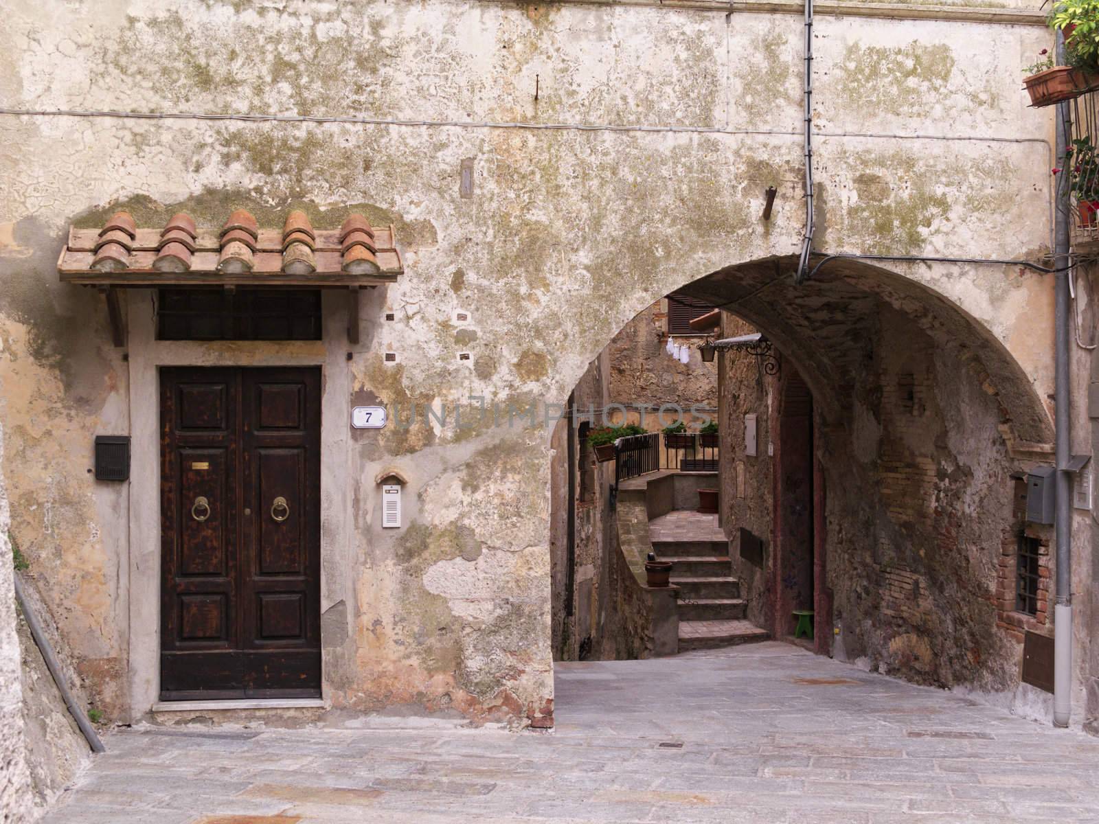italy, tuscany, Capalbio (Grosseto), old part of town