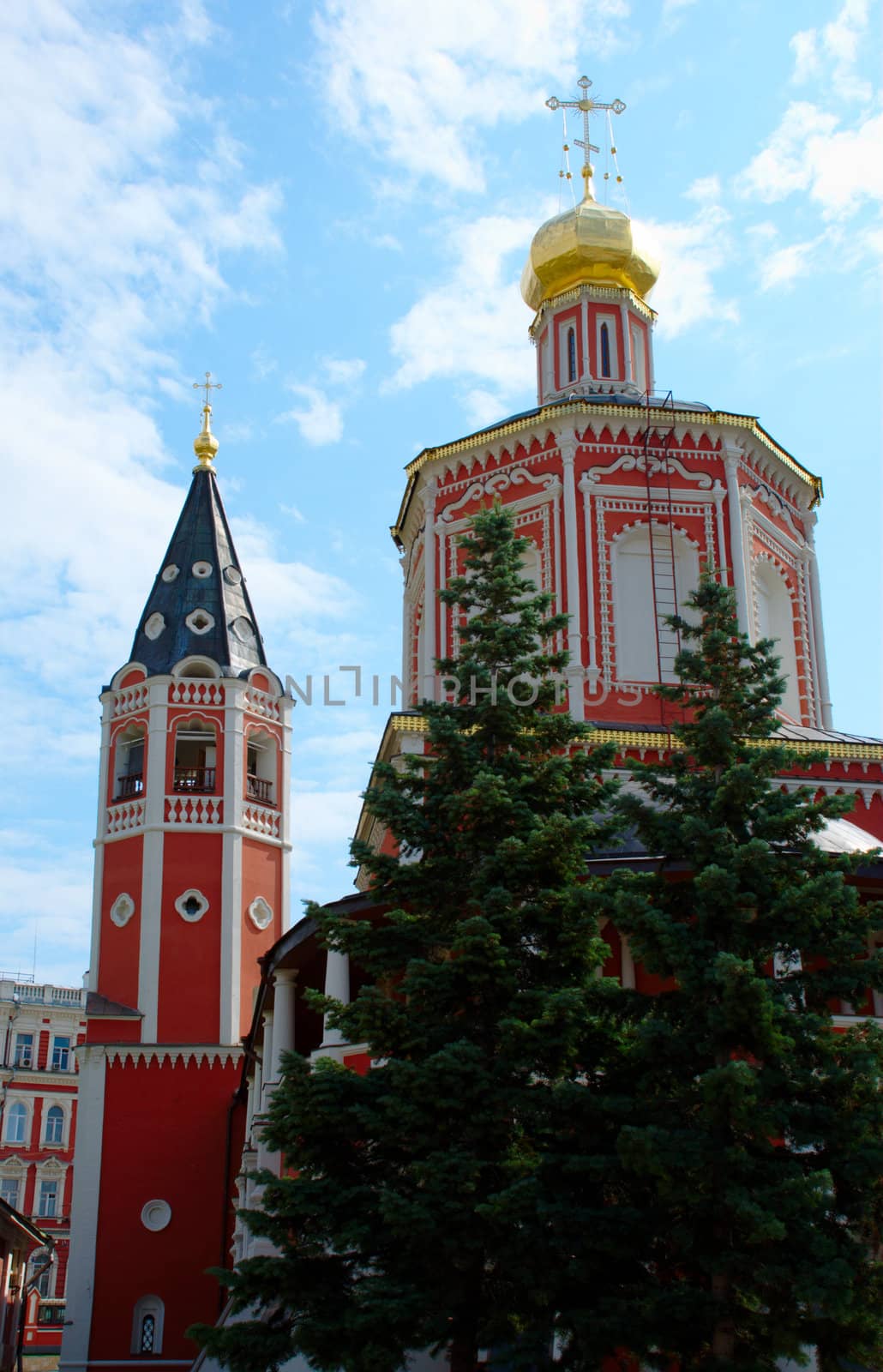 Holy Trinity Cathedral at Museum Square in Saratov