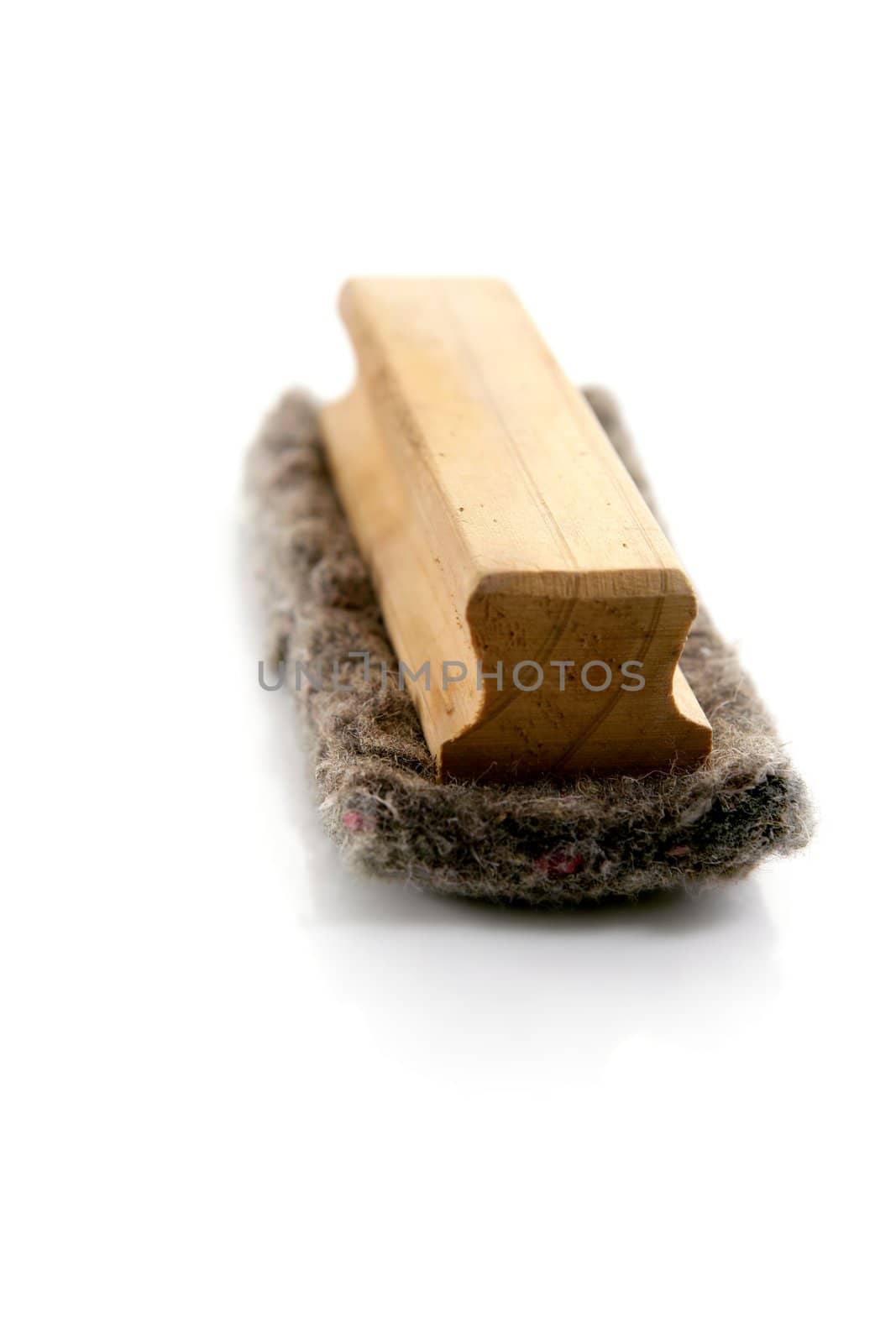 Blackboard eraser isolated over white background