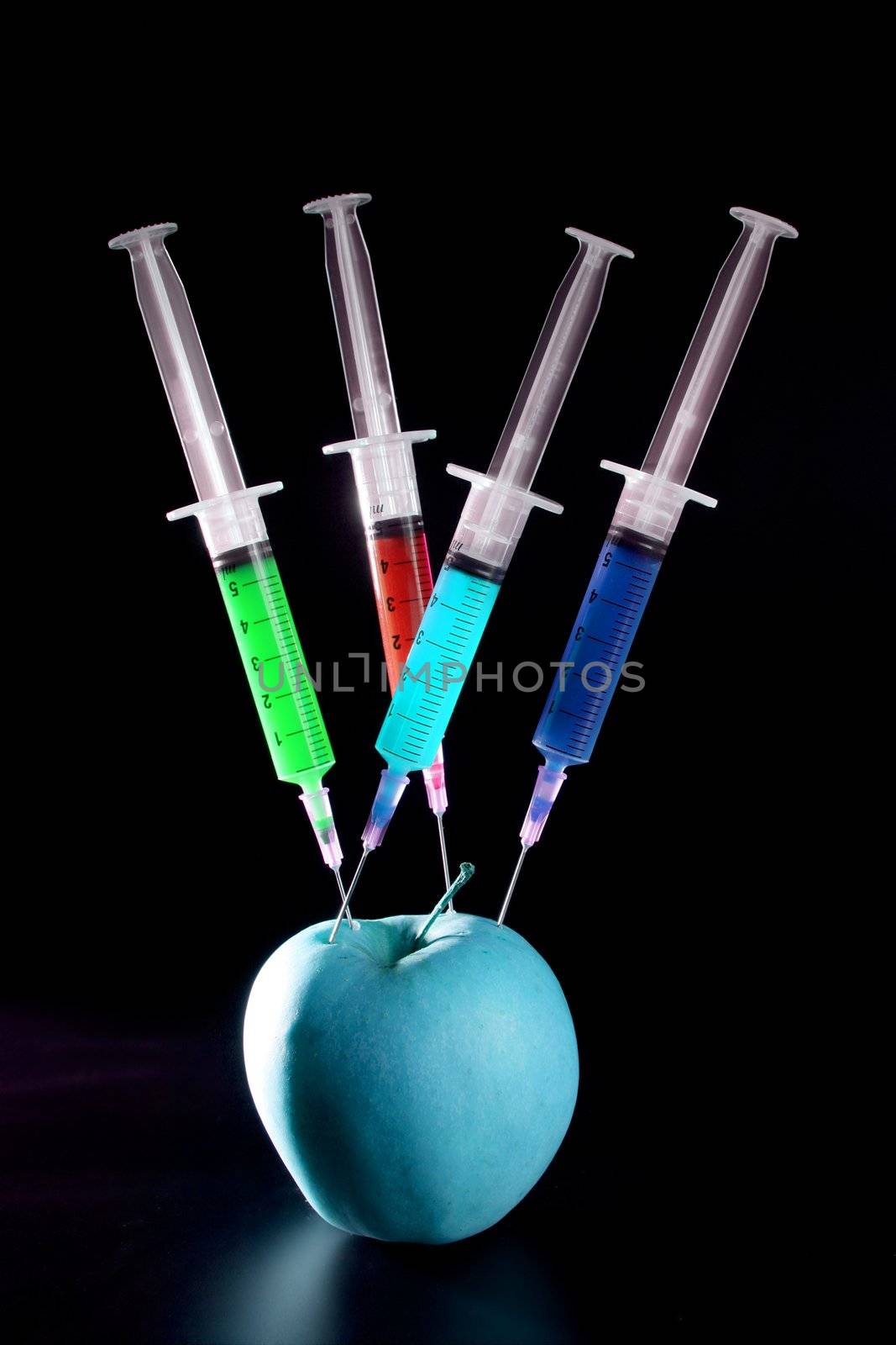 apple manipulation with syringes by lunamarina