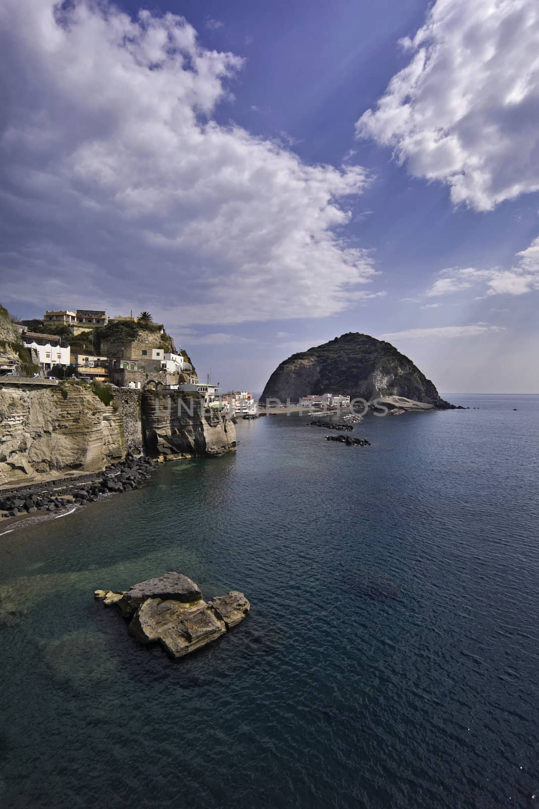 ITALY, Campania, Ischia island, S.Angelo, view of S.Angelo promontory