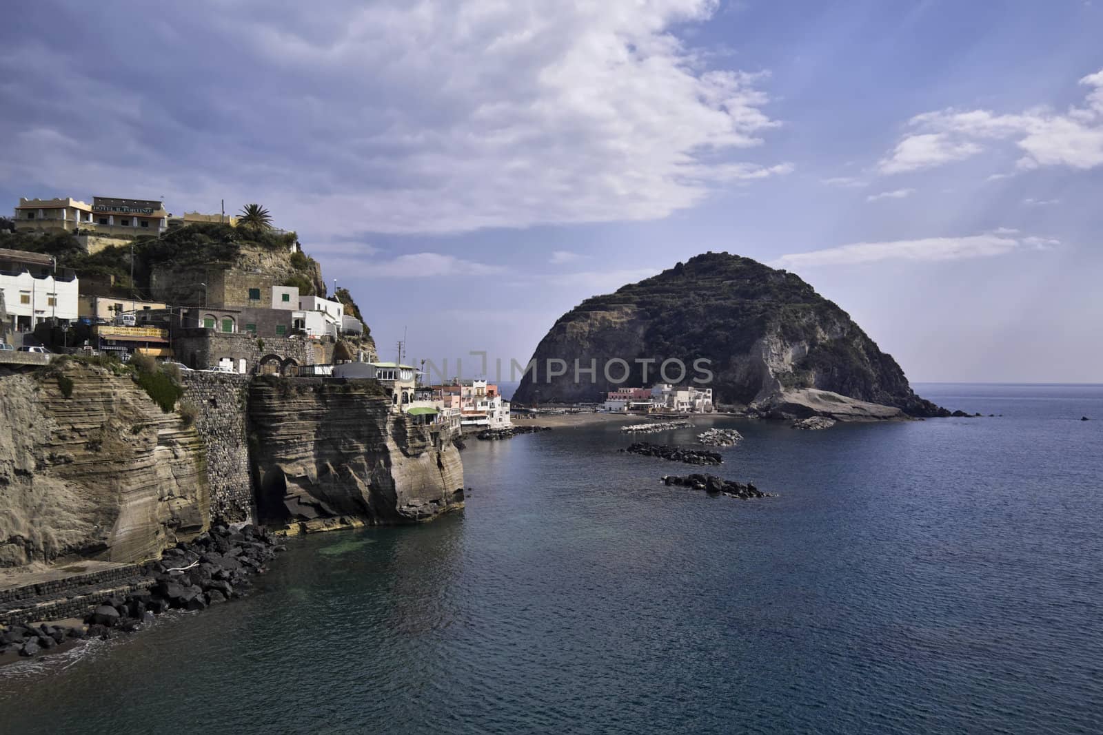 ITALY, Campania, Ischia island, S.Angelo, view of S.Angelo promontory by agiampiccolo