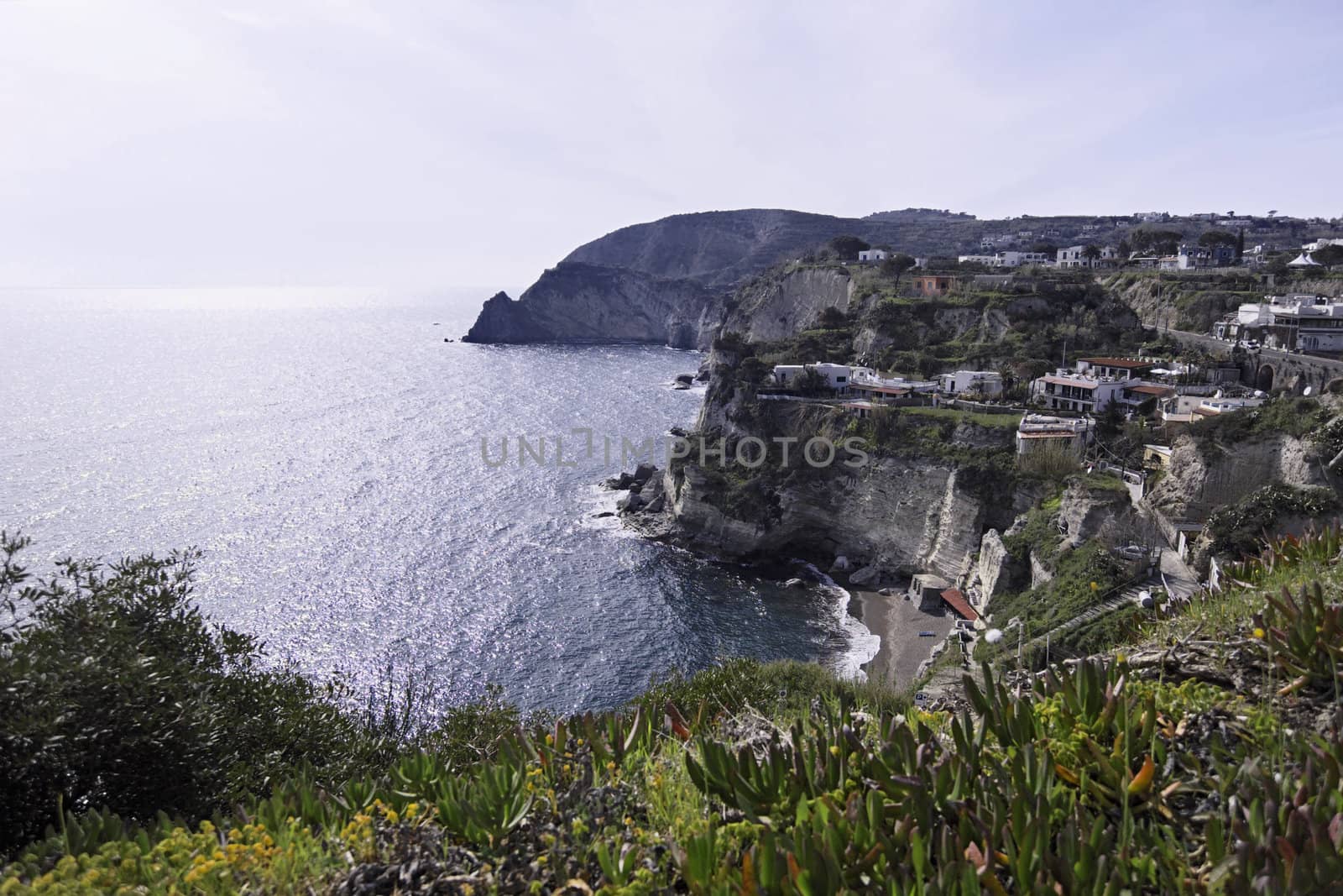 ITALY, Campania, Ischia island, S.Angelo, view of S.Angelo rocky coast