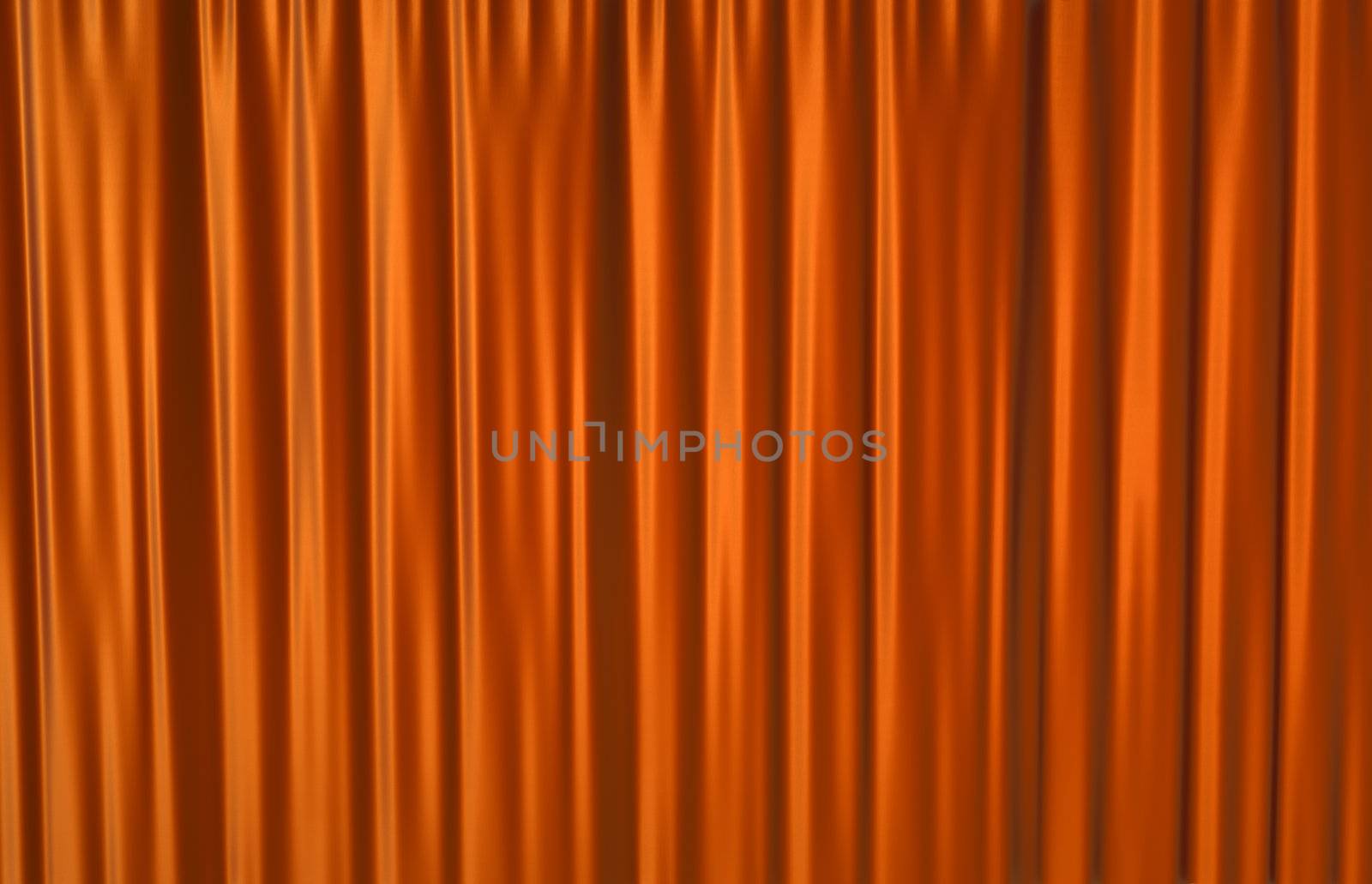 Red theater curtain background. 3D rendered illustration.