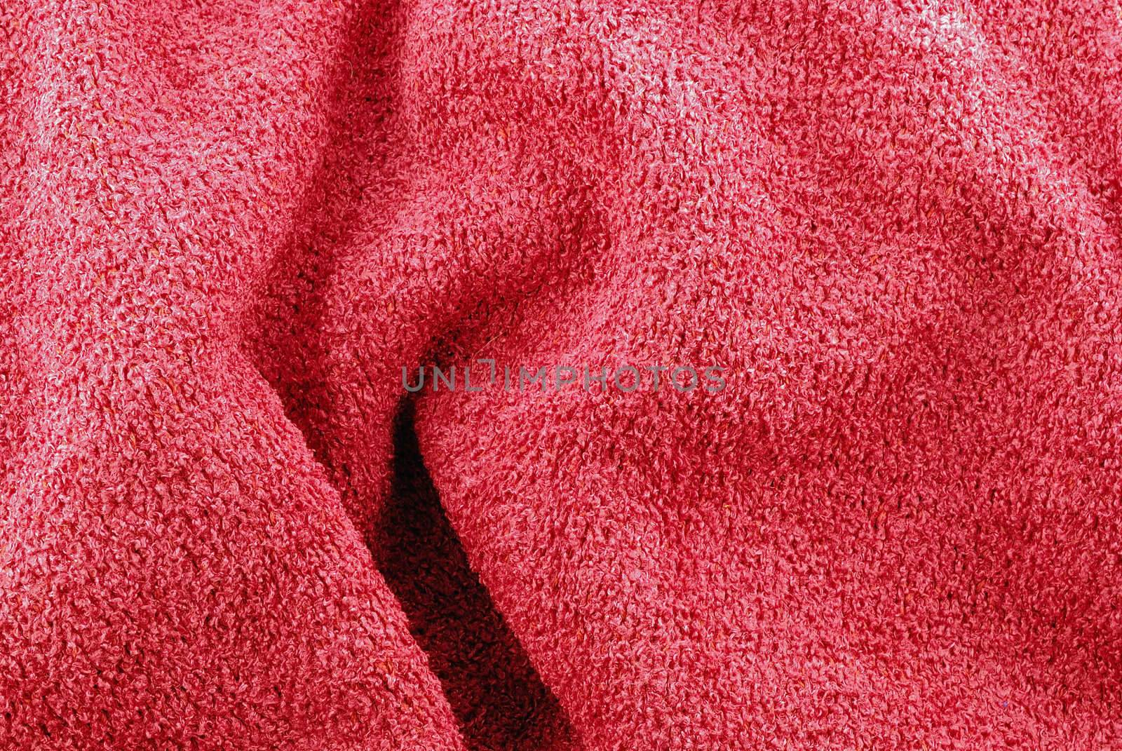 orange texture and details, terry cloth bath towel textile background