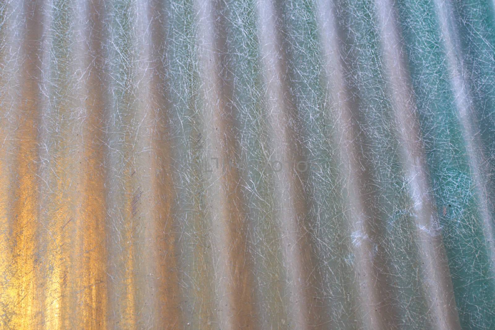 close up of light coming through fiberglass