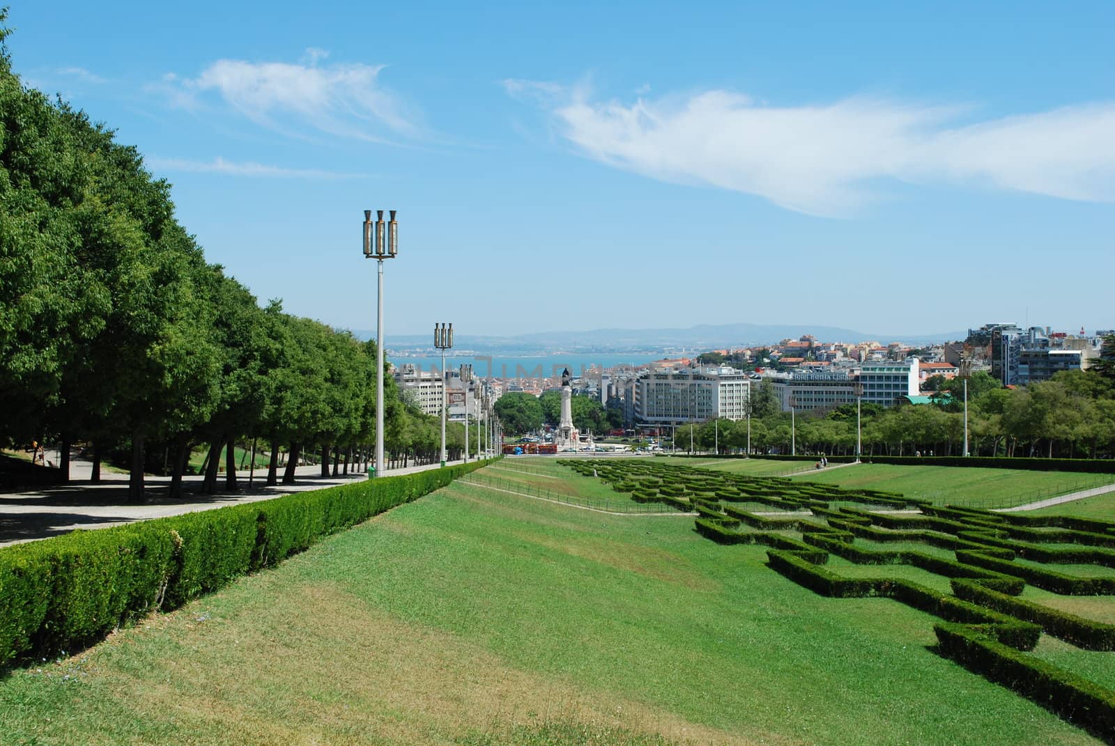 Landscape of Eduardo VII Park in Lisbon by luissantos84