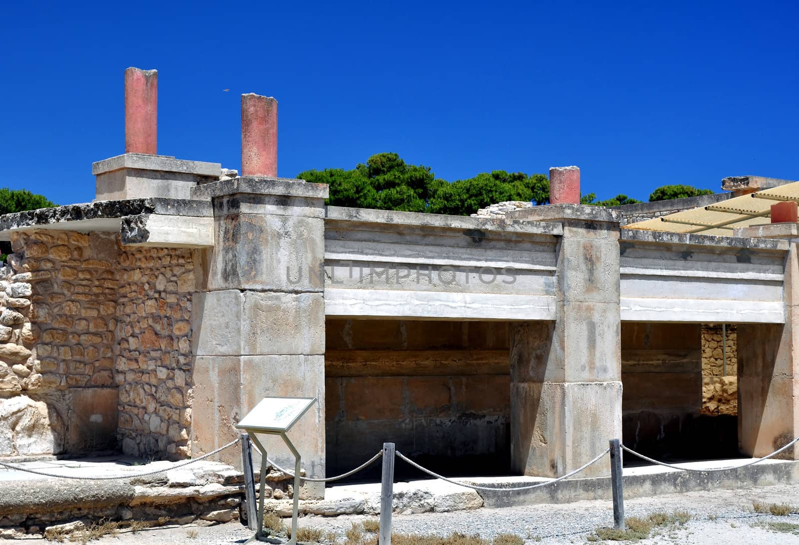 Travel photography: Ancient ruins: Knossos Palace in Crete, Greece