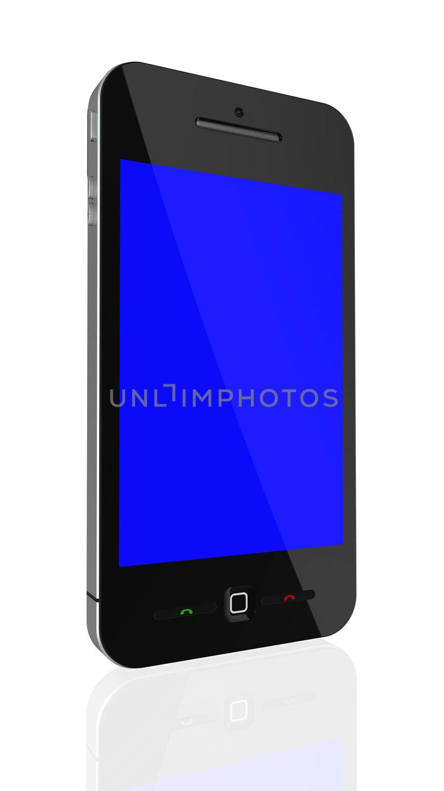 Modern phone front view by manaemedia