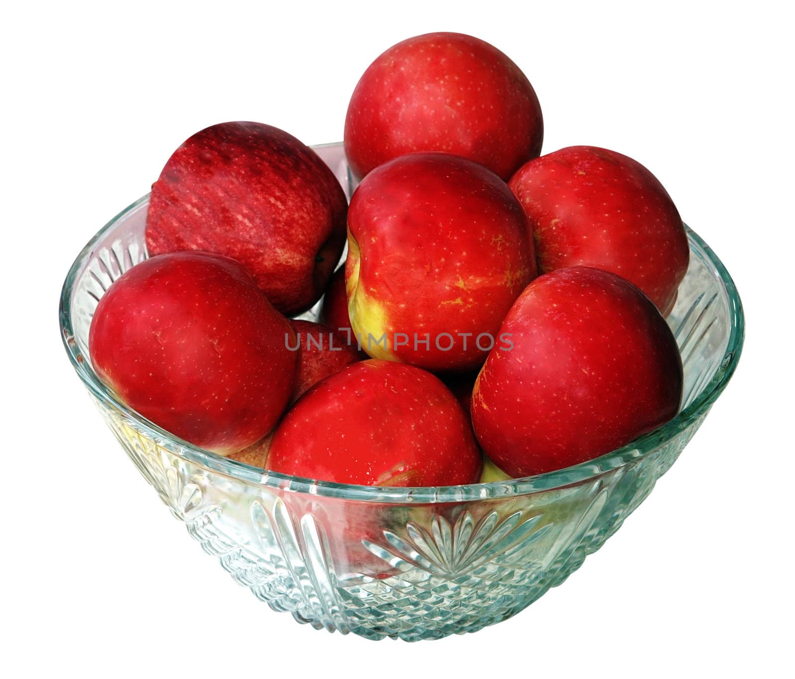 Red Apples in a Glass Bowl  by MargoJH