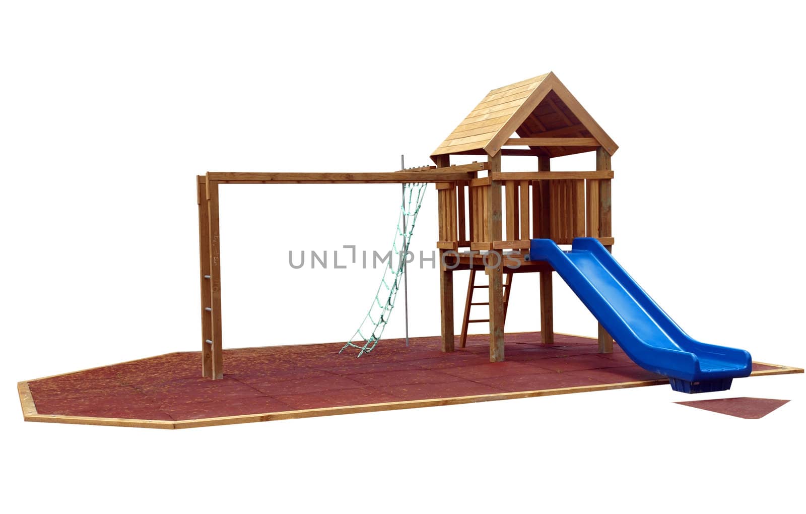 Childrens play equipment isolated with clipping path