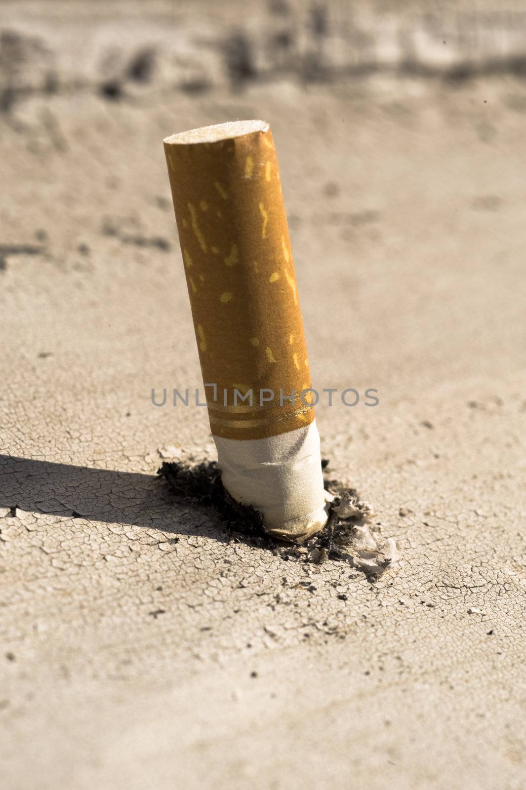 Put out cigarette taken as macro