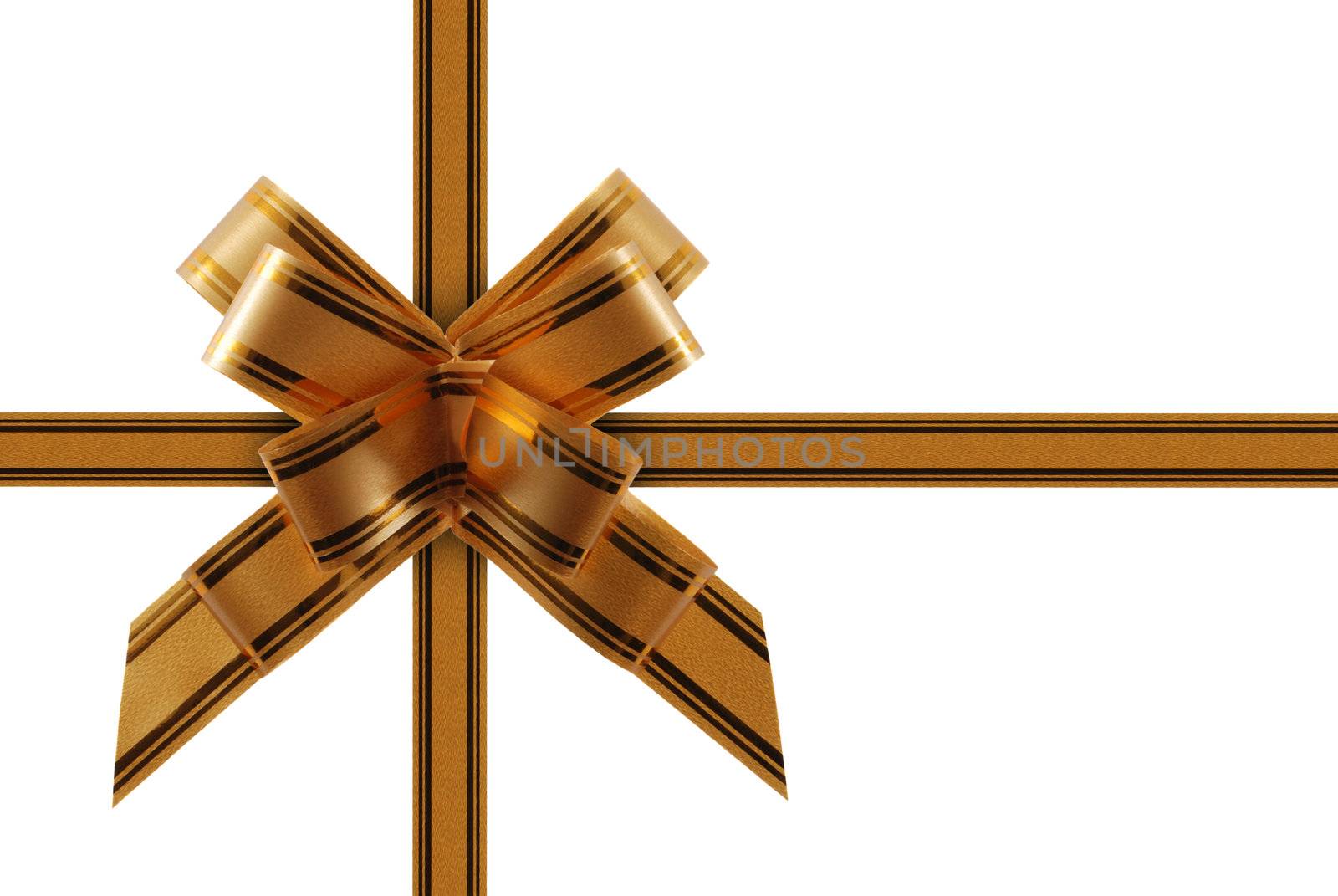 Congratulatory ribbon gold by galdzer