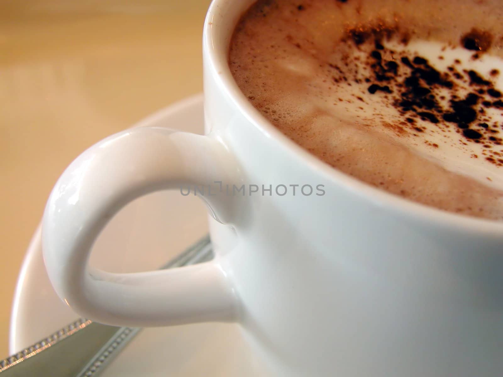 Coffee mocha cup-interesting detail        