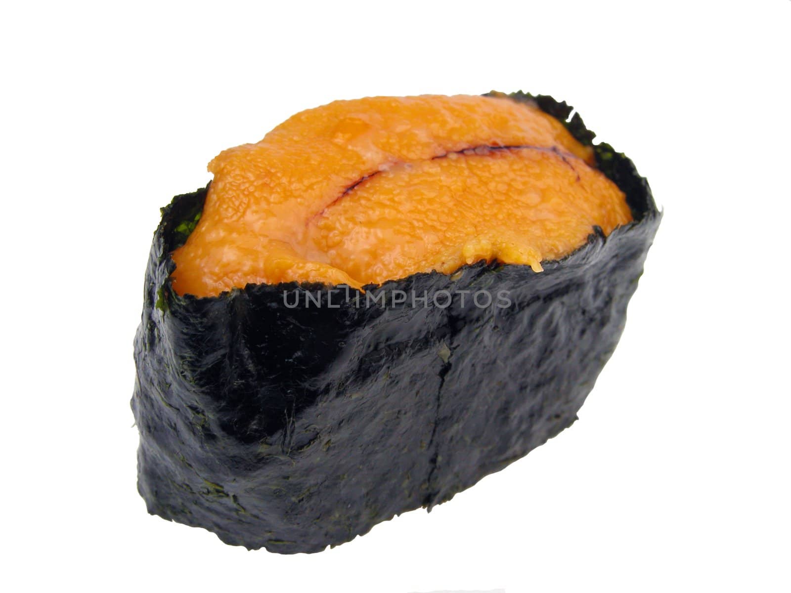 Sea urchin roe sushi-design element        