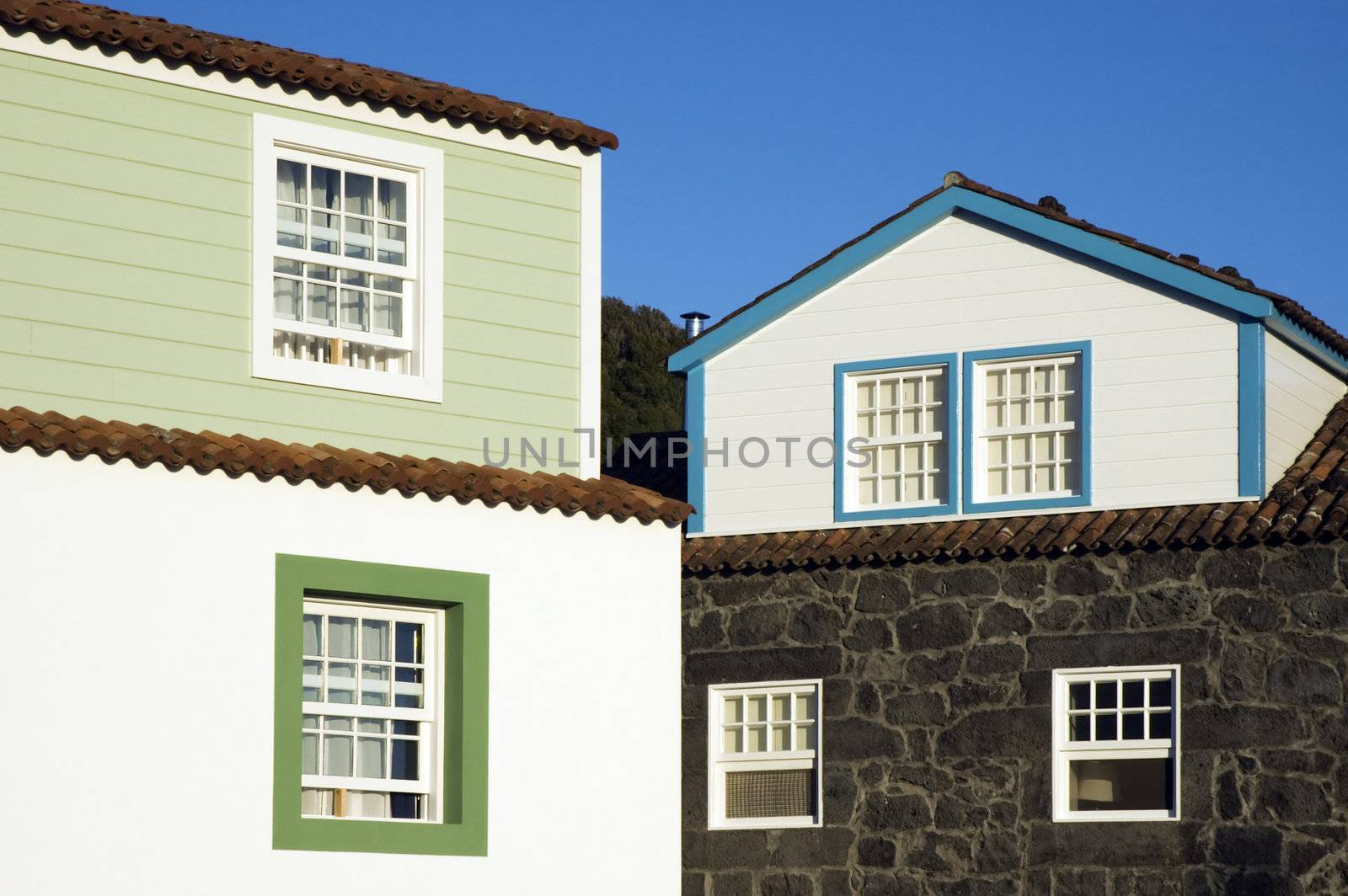 Houses with traditional lofts, Azores