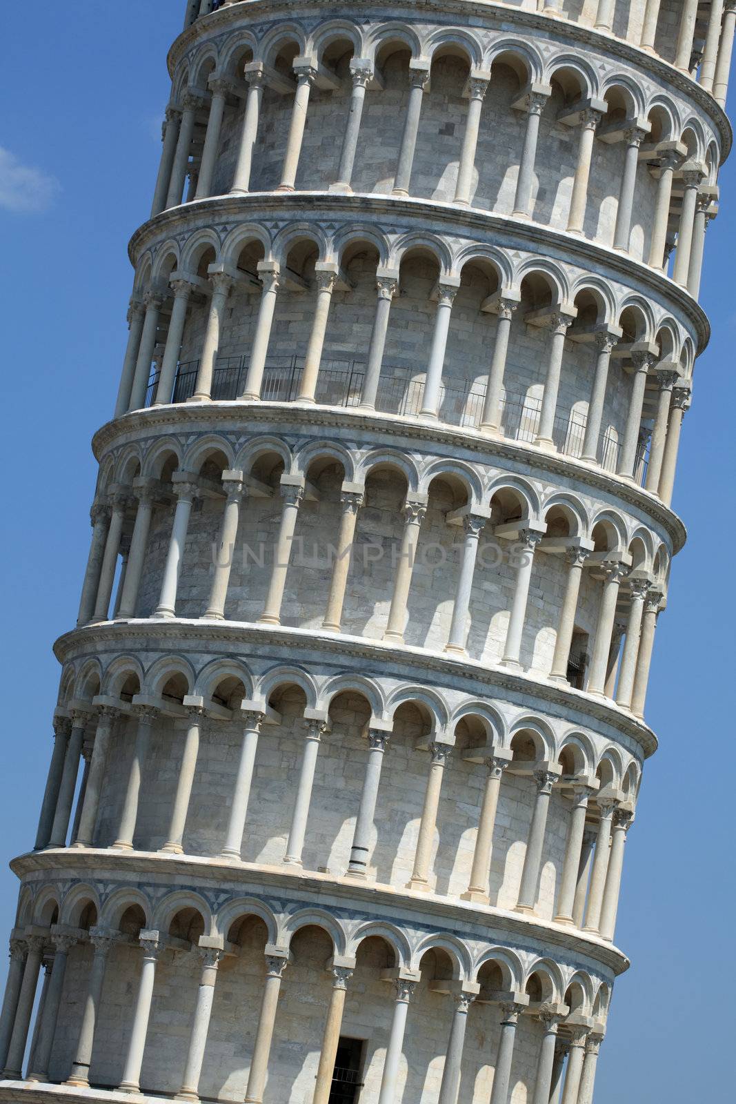 Photo of the Leaning Tower of Pisa in Pisa, Italy.