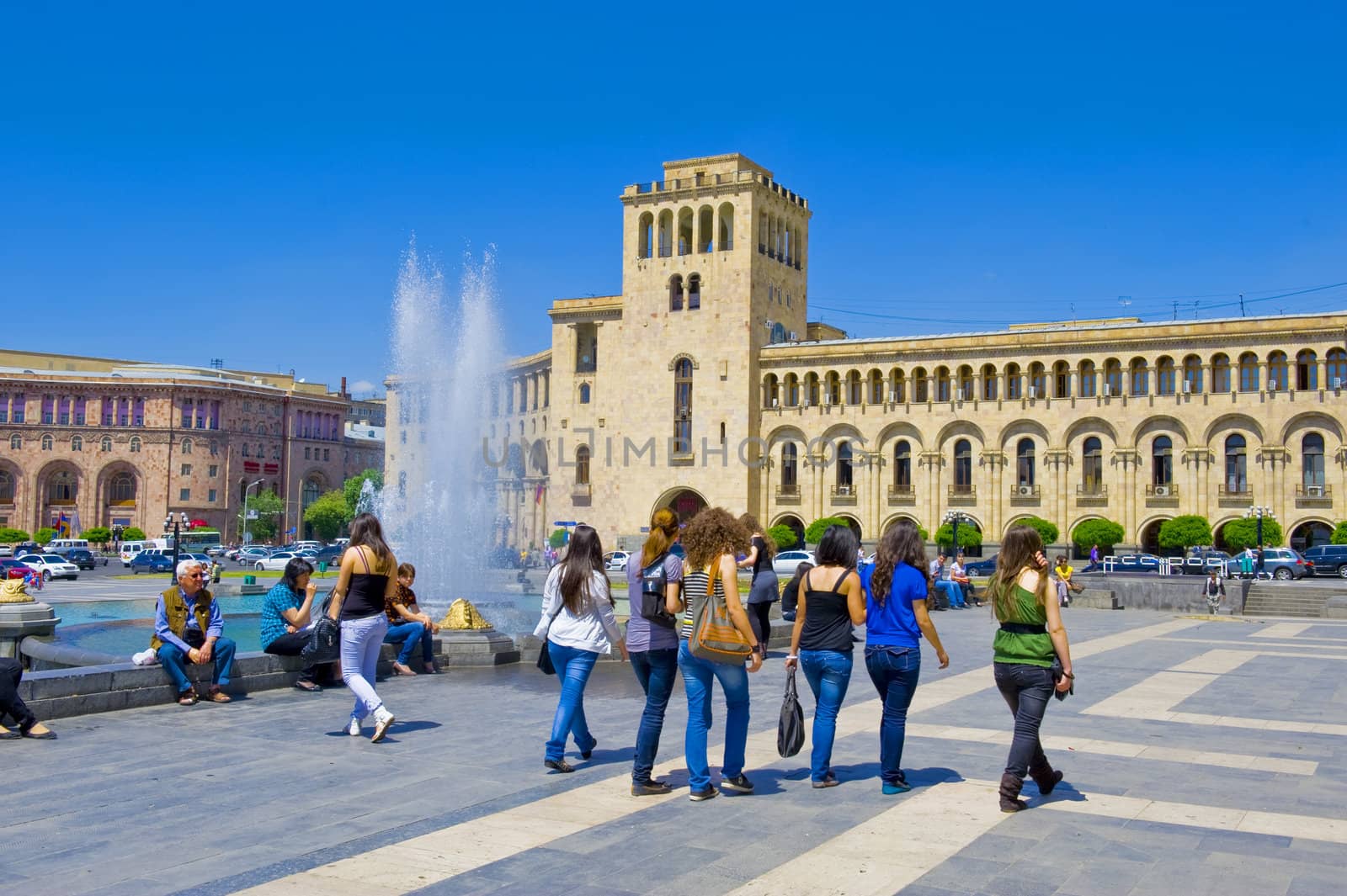 The Republic square in Yerevan, Armenia, taken on June 2011