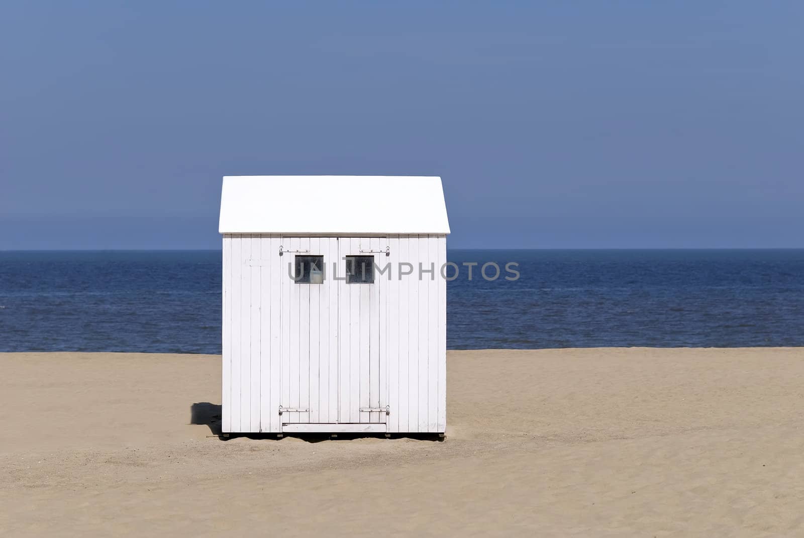beach hut in the north sea