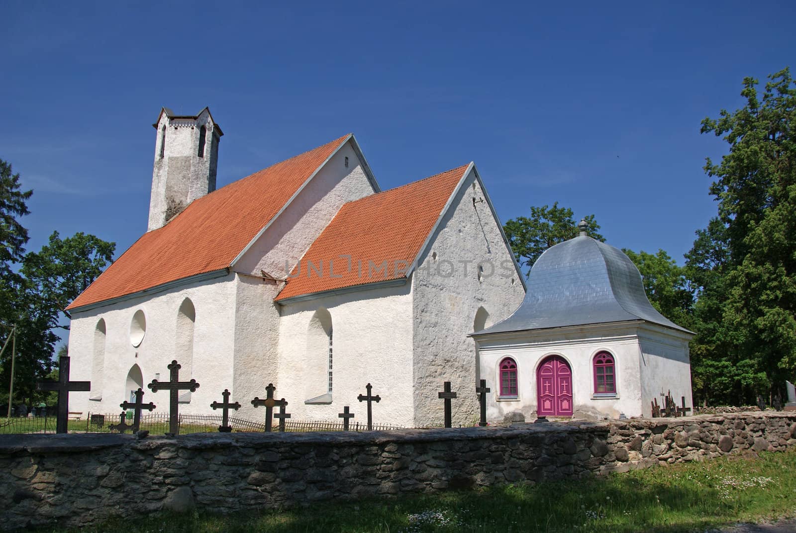 Estonia Vaike-Maarja. Church of the defensive type, 14 century