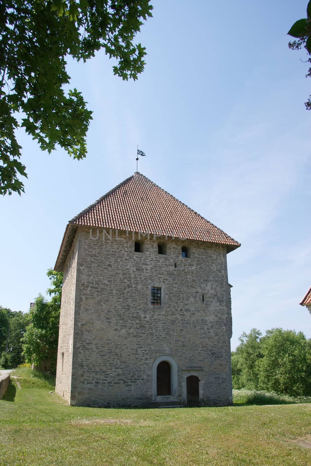 Estonia Vao.Reliable strong defensive the castle-tower. 14 century