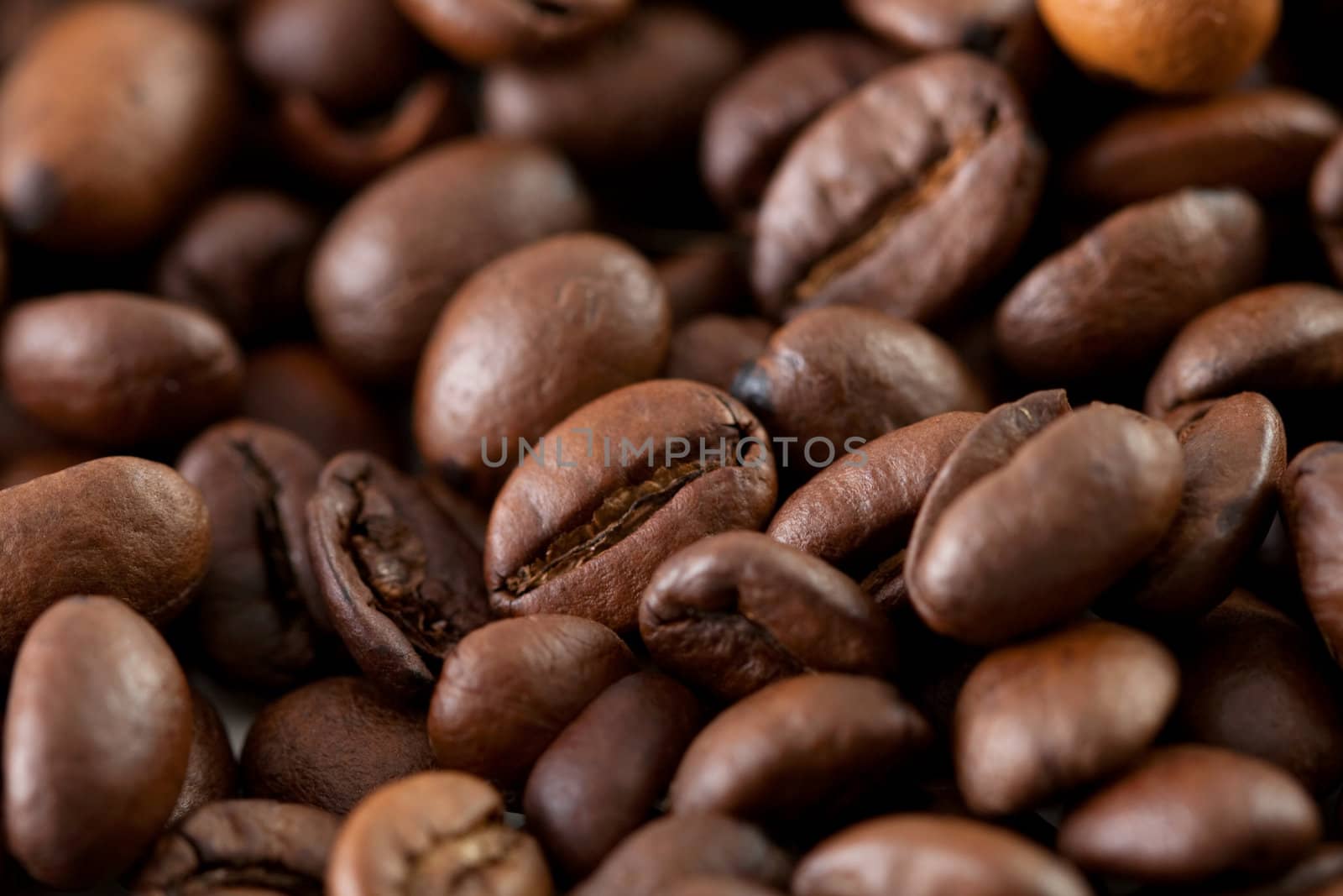 A close up shoot of a bunch of coffee beans