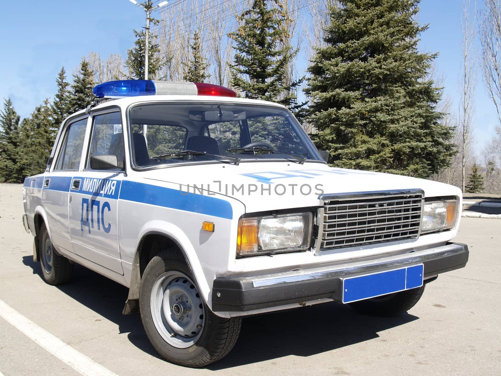 Car Russian road police