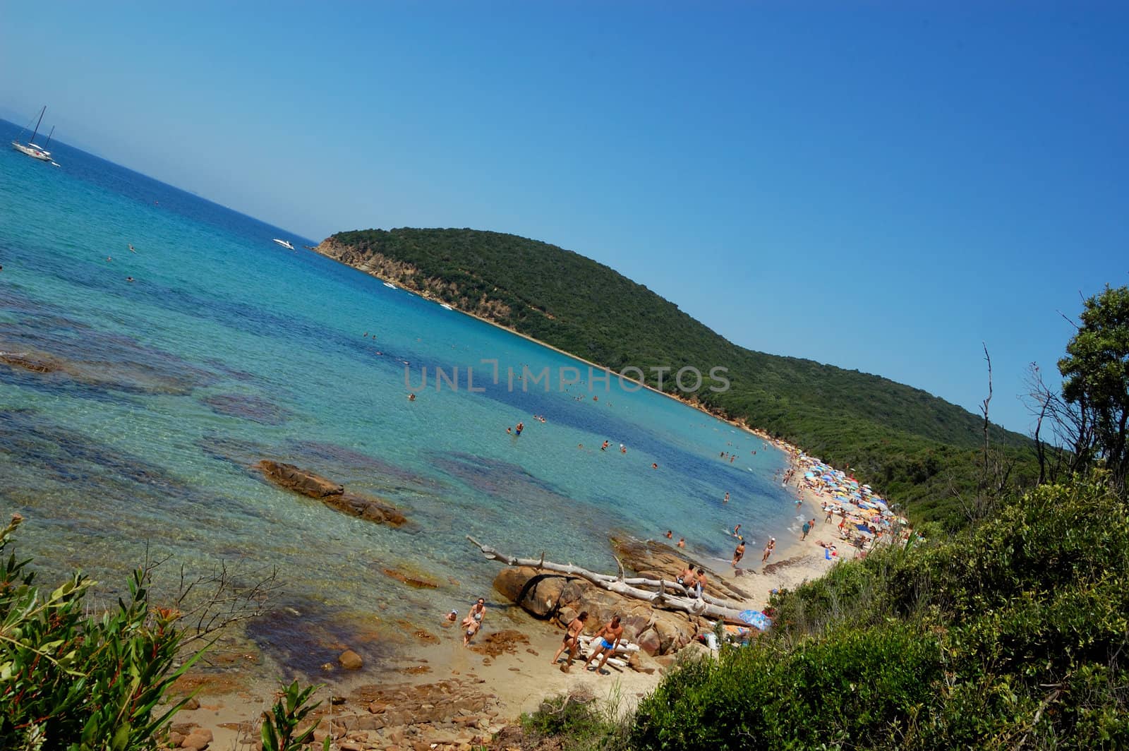 beach landscape of Cala Violina (Tuscany, Italy)