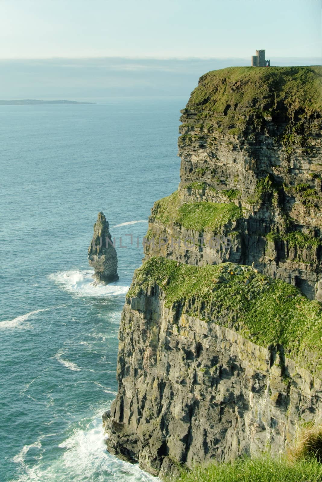 View of the cliffs on the west coast of Ireland