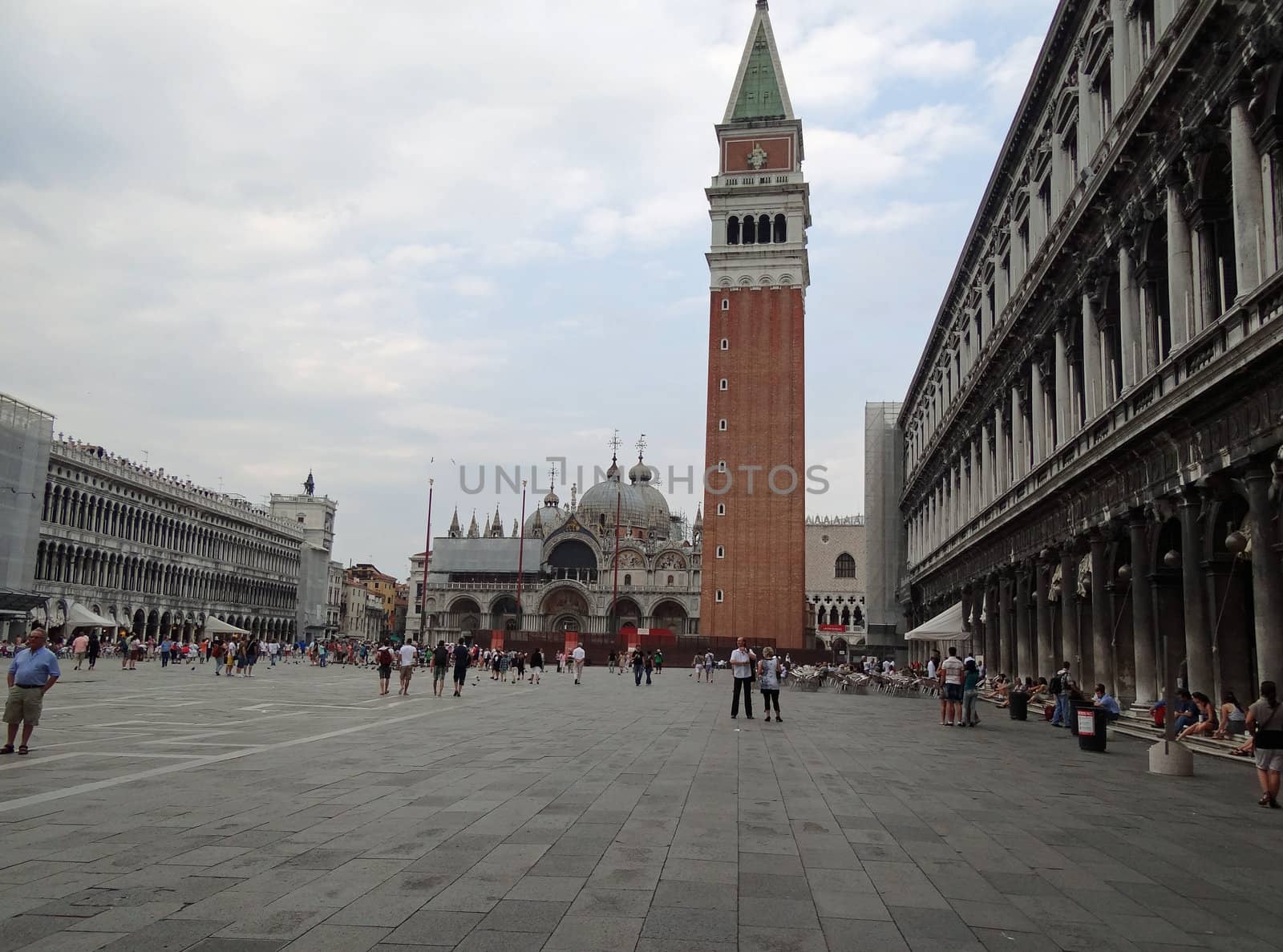 Venice with Campanile's tower on ST Mark square