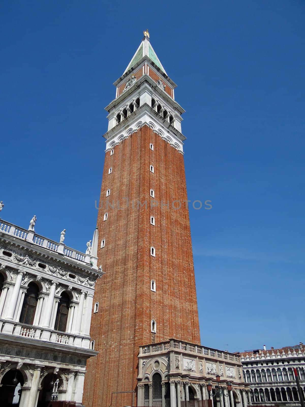 Venice with Campanile's tower on ST Mark's quare