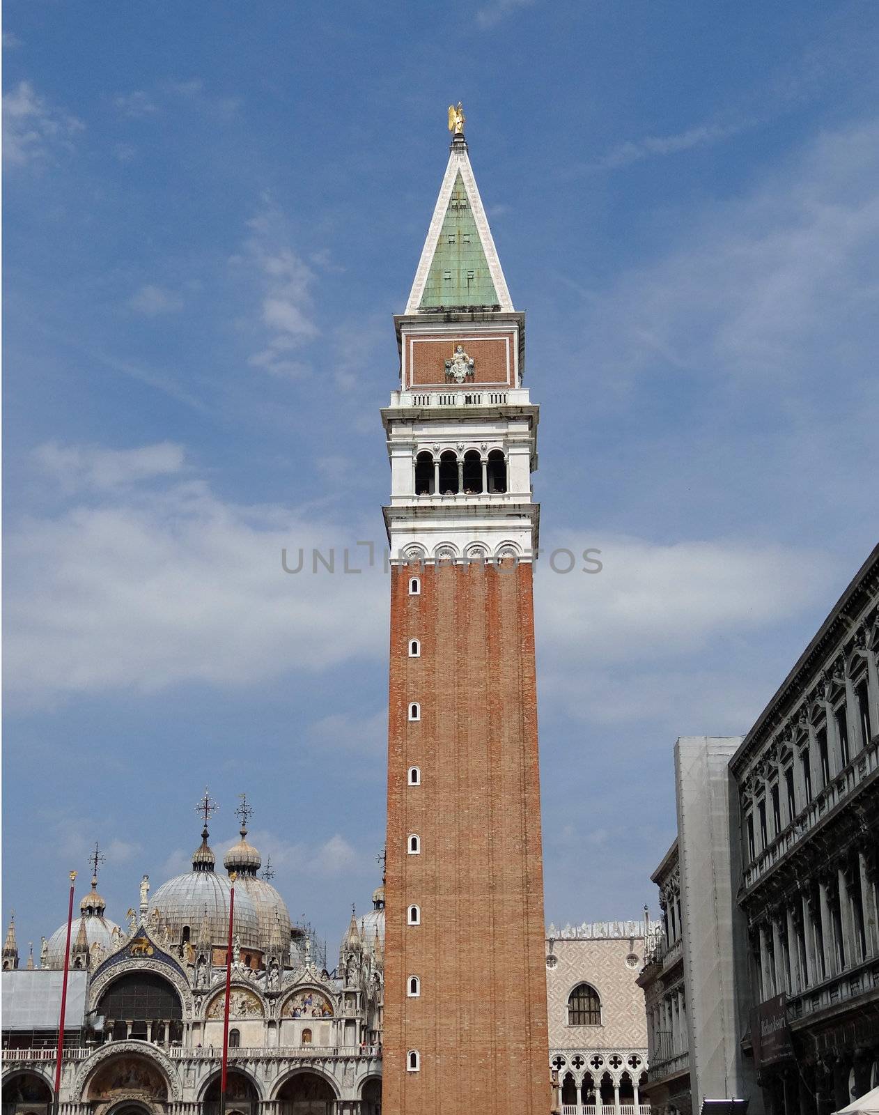 Venice with Campanile's tower on ST Mark's square